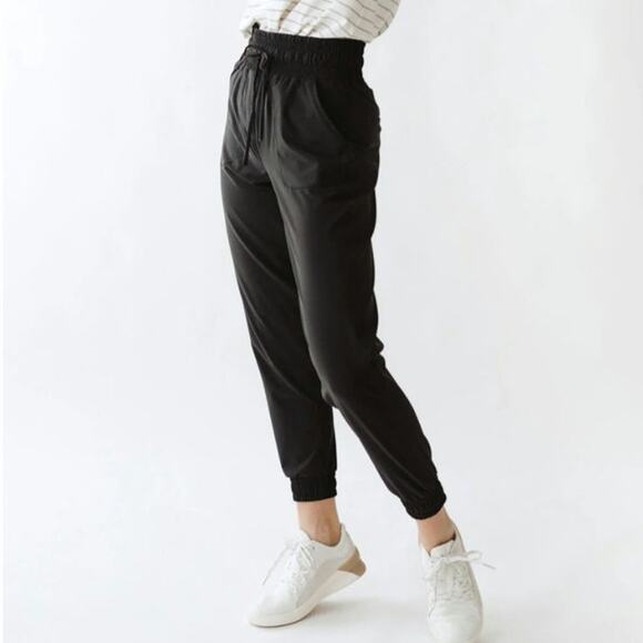 ALBION Black Jetsetters Joggers Jogger Pants Sz Small - Picture 4 of 10